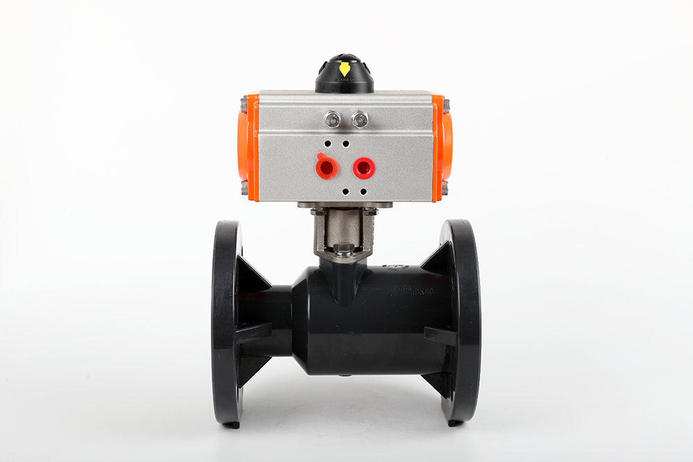 顺德气动法兰一体球阀